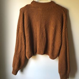 Copper Cropped Sweater